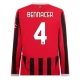 AC Milan Bennacer 4 Thuisshirt 2024-2025 L/S Voetbaltenue