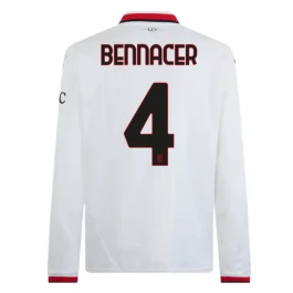 AC Milan Bennacer 4 Uitshirt 2024-2025 L/S Voetbaltenue