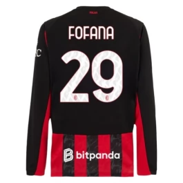 AC Milan Fofana 29 Thuisshirt 2025-2026 L/S Voetbaltenue