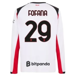 AC Milan Fofana 29 Uitshirt 2025-2026 L/S Voetbaltenue