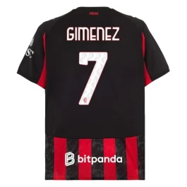 AC Milan Gimenez 7 Thuisshirt 2025-2026 Voetbaltenue