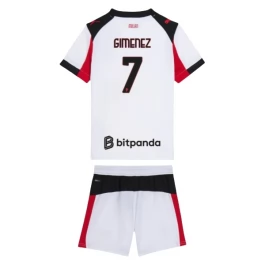 AC Milan Gimenez 7 Uitshirt Kids 2025-2026 Voetbaltenue