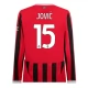AC Milan Jović 15 Thuisshirt 2024-2025 L/S Voetbaltenue