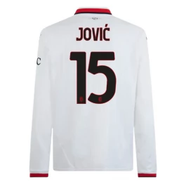 AC Milan Jović 15 Uitshirt 2024-2025 L/S Voetbaltenue