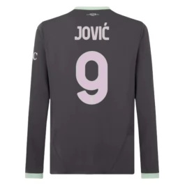 AC Milan Jović 9 Third Shirt 2024-2025 L/S Voetbaltenue