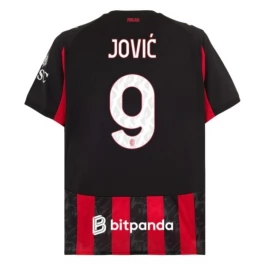 AC Milan Jović 9 Thuisshirt 2025-2026 Voetbaltenue