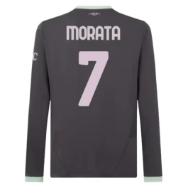 AC Milan Morata 7 Third Shirt 2024-2025 L/S Voetbaltenue