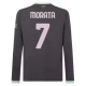 AC Milan Morata 7 Third Shirt 2024-2025 L/S Voetbaltenue