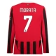AC Milan Morata 7 Thuisshirt 2024-2025 L/S Voetbaltenue