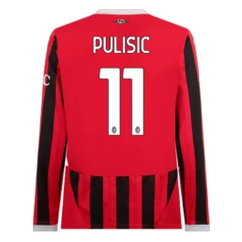AC Milan Pulisic 11 Thuisshirt 2024-2025 L/S Voetbaltenue