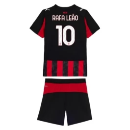 AC Milan Rafa Leão 10 Thuisshirt Kids 2025-2026 Voetbaltenue