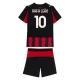 AC Milan Rafa Leão 10 Thuisshirt Kids 2025-2026 Voetbaltenue