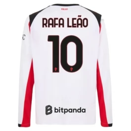 AC Milan Rafa Leão 10 Uitshirt 2025-2026 L/S Voetbaltenue