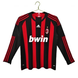 AC Milan Retro Thuisshirt 2008-2009 Lange Mouwen