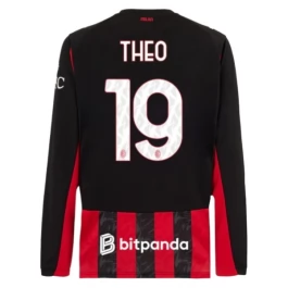 AC Milan Theo 19 Thuisshirt 2025-2026 L/S Voetbaltenue