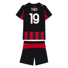 AC Milan Theo 19 Thuisshirt Kids 2025-2026 Voetbaltenue