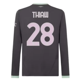 AC Milan Thiaw 28 Third Shirt 2024-2025 L/S Voetbaltenue
