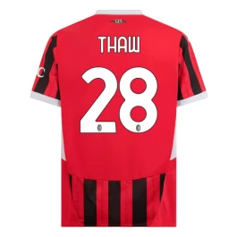 AC Milan Thiaw 28 Thuisshirt 2024-2025 Voetbaltenue