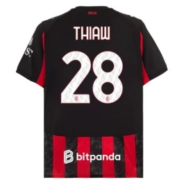 AC Milan Thiaw 28 Thuisshirt 2025-2026 Voetbaltenue