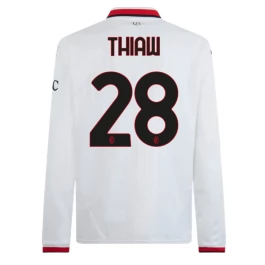 AC Milan Thiaw 28 Uitshirt 2024-2025 L/S Voetbaltenue