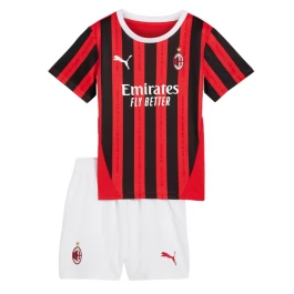 AC Milan Thuisshirt Kids 2024-2025 Voetbaltenue