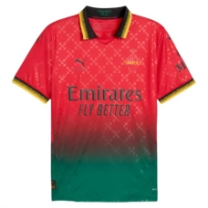 AC Milan Thuisshirt Off-White Red 2025-2026 Voetbaltenue