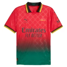 AC Milan Thuisshirt Off-White Red 2025-2026 Voetbaltenue