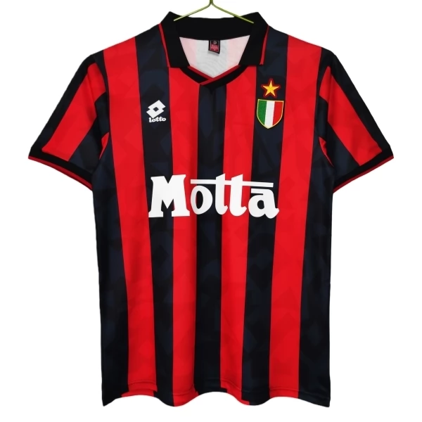 AC Milan Thuisshirt Retro 1993-1994 Voetbaltenue AC Milan Thuisshirt Retro 1993-1994 Voetbaltenue