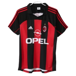 AC Milan Thuisshirt Retro 2000-2002 Voetbaltenue