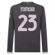 AC Milan Tomori 23 Third Shirt 2024-2025 L/S Voetbaltenue