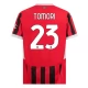 AC Milan Tomori 23 Thuisshirt 2024-2025 Voetbaltenue