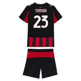 AC Milan Tomori 23 Thuisshirt Kids 2025-2026 Voetbaltenue