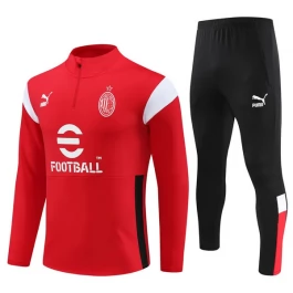 AC Milan Trainingspakken 2023-24 - 1-4 Zip Rood Zwart