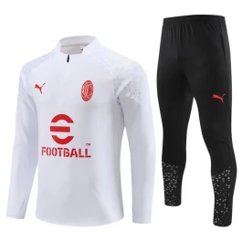 AC Milan Trainingspakken 2023-24 - 1-4 Zip Wit
