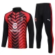 AC Milan Trainingspakken 2023-24 - 1-4 Zip Zwart Rood