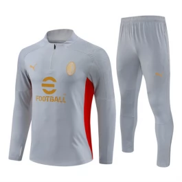 AC Milan Trainingspakken 2024-25 - 1-4 Zip Grijs