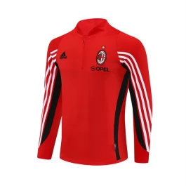 AC Milan Trainingssweater 2003-04 - 1-4 Zip Retro Rood