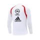 AC Milan Trainingssweater 2003-04 - 1-4 Zip Retro Wit
