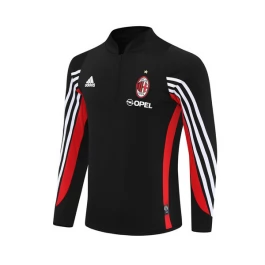 AC Milan Trainingssweater 2003-04 - 1-4 Zip Retro Zwart