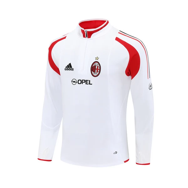AC Milan Trainingssweater 2004-05 - 1-4 Zip Retro Wit AC Milan Trainingssweater 2004-05 - 1-4 Zip Retro Wit
