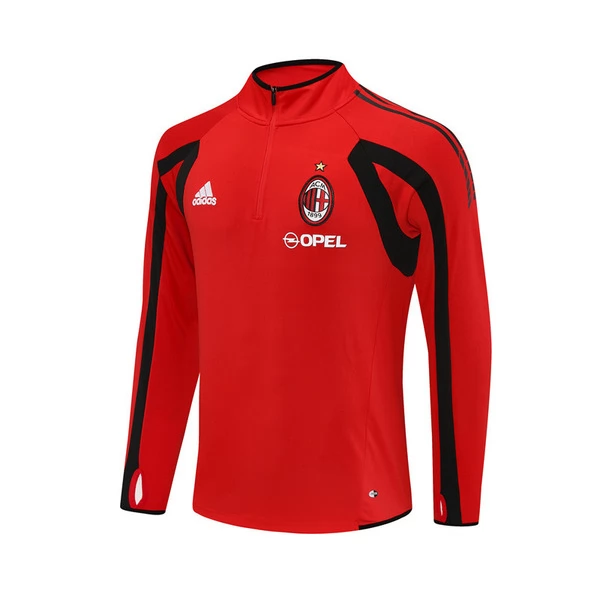 AC Milan Trainingssweater 2005-06 - 1-4 Zip Retro Rood AC Milan Trainingssweater 2005-06 - 1-4 Zip Retro Rood