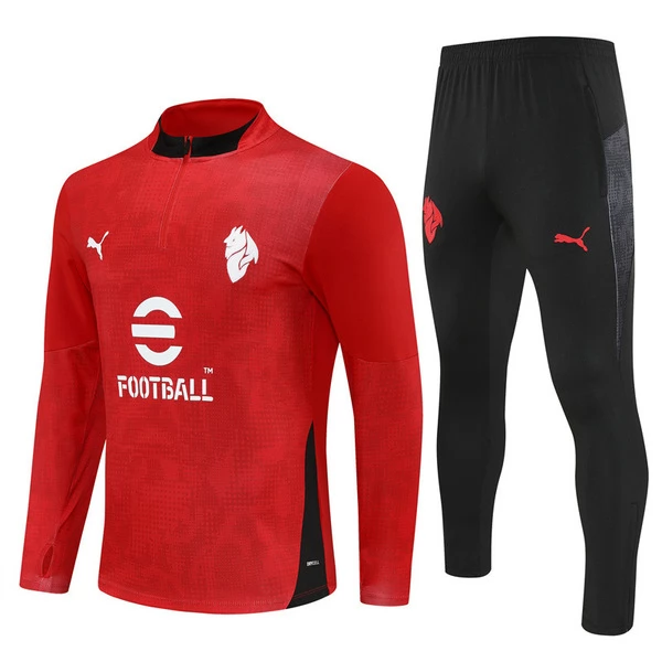 AC Milan Trainingssweaterpak 2025-26 - 1-4 Zip Rood AC Milan Trainingssweaterpak 2025-26 - 1-4 Zip Rood