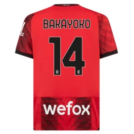AC Milan Voetbaltenue Bakayoko 14 2023-2024 Thuisshirt