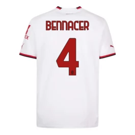 AC Milan Voetbaltenue Bennacer 4 2022-2023 Uitshirt