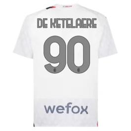 AC Milan Voetbaltenue De Ketelaere 90 2023-2024 Uitshirt