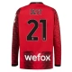 AC Milan Voetbaltenue Dest 21 2023-2024 Thuisshirt - L/S