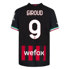 AC Milan Voetbaltenue Giroud 9 2022-2023 Thuisshirt