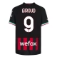 AC Milan Voetbaltenue Giroud 9 2022-2023 Thuisshirt