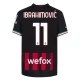 AC Milan Voetbaltenue Ibrahimović 11 2022-2023 Thuisshirt