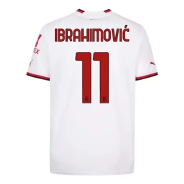 AC Milan Voetbaltenue Ibrahimović 11 2022-2023 Uitshirt